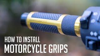 How to install motorcycle grips // Quick & Easy (4K)