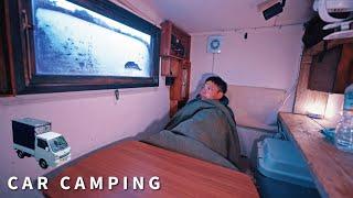 [Winter car camping] Car camping that freezes below freezing. Loss of power. ｜134