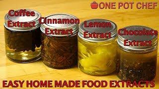 Home Made Food Extracts (Coffee / Chocolate / Lemon / Cinnamon) | One Pot Chef