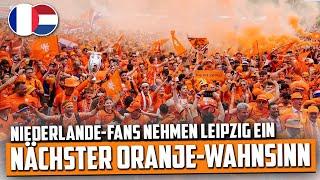 Nächster Oranje-Wahnsinn!: Niederlande-Fans nehmen Leipzig ein (Nederlandse fans in Leipzig)