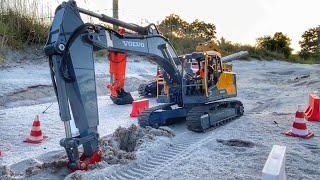 Story Line : RC Excavator Hitachi & Excavator Volvo Planting Pipeline