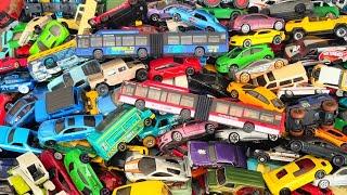 Box Full of Long Buses & Small Cars – Majorette, Siku, Matchbox & More