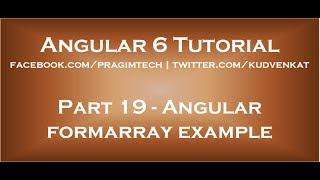 Angular formarray example