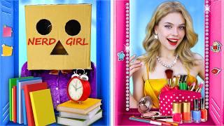 Nerd Girl Vs Popular Girl! Extreme Makeover with Gadgets from TikTok By Crafty Hype