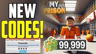 *ROBLOX*MY PRISON CODES IN AUGUST 2024|CODES FOR MY PRISON|MY PRISON CODES