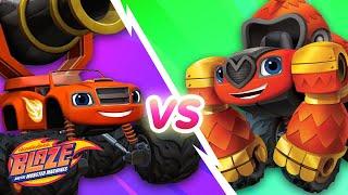 Gorilla Blaze vs. Cannon Blaze Video Game #7 | Blaze and the Monster Machines