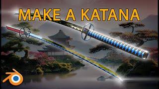 Make a katana in Blender