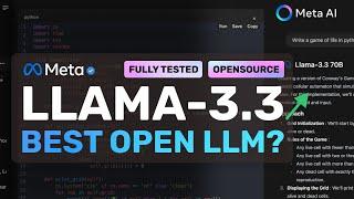 Llama-3.3 (Fully Tested) : The BEST OPEN LLM is HERE! (+O1 Pro Thoughts)