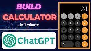 Build a Calculator App in 1 Minute using ChatGPT #openai #chatgpt