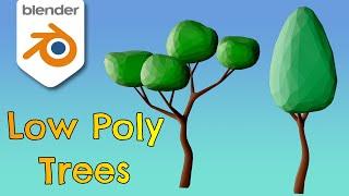 How to make a low poly tree | Blender 3.6 tutorial