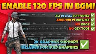 How to enable 120 fps Ultra extreme+ 2K Graphics in any device in BGMI / PUBG | No GFX tool needed