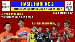 Hasil Yonex Swiss Open 2021 Day 2 / R32 ~ The Babies Lolos Ke 16 Besar Swiss Open 2021