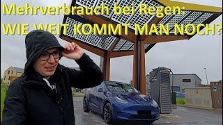 Mehrverbrauch eines E-AUTOS bei Regen: Wie hoch ist die Reichweite im strömendem Regen?