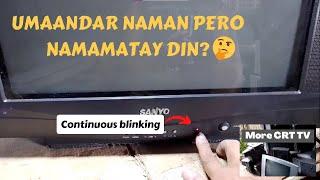 Sanyo CRT TV 21" | Power Indicator Continuous Blinking || VLOG #57