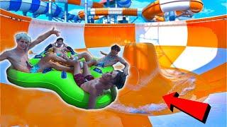 24 HOUR OVERNIGHT IN THE WORLD'S BIGGEST WATERPARK!!