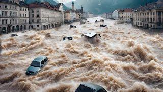 Austria will never be the same after such a flood! Thousands of people are evacuated