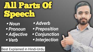 8 Parts of speech | English grammar | in Hindi/Urdu