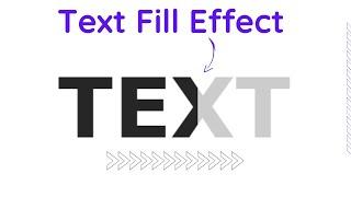 Fill Text Hover Effect Using HTML and CSS