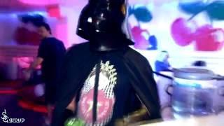 Darth Vader in Night club.