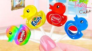 Lovely Duck - Shaped Lollipop Rainbow Jelly  1001+ Ways Into Sweet Treats  Tasty Cakes 