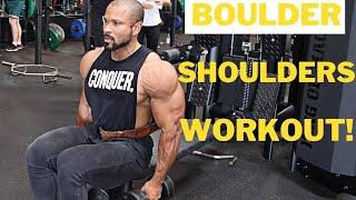 BOULDER SHOULDERS WORKOUT- HIGH VOLUME