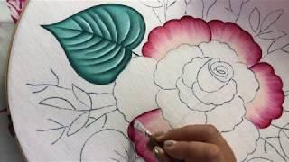 Pintura En Tela Flor Sencilla # 1 Con Cony