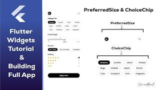 Flutter PreferredSize & ChoiceChip Widgets - Building Full App - Tutorial for Beginners -