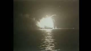 Footage of Argentinian Air Raids against the British Fleet during the Falklands War