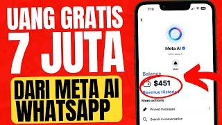 CARA MENGHASILKAN UANG DARI META AI WHATSAPP - FITUR META AI WA - CARA DAPAT UANG DARI INTERNET