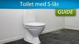 Montering af toilet - gulvstående med S-lås