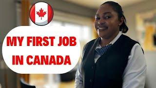 She finally got a job in Canada after landing on a visitors visa.