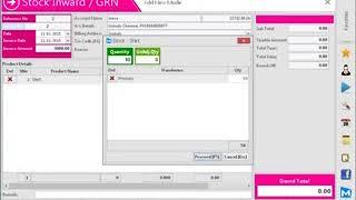 How to enter a Stock Inward or Goods Receipt Note GRN entry
