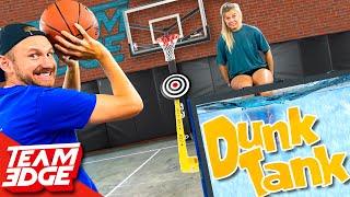 Don’t Dunk Your Wife Challenge!! | Dunk Tank Basketball!!