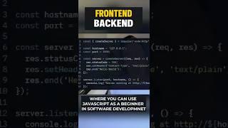 Frontend & Backend: One Language