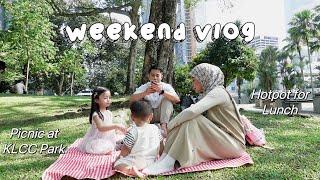 weekend vlog in KL ️ | picnic at klcc park, trying china muslim hotpot in setapak!! 