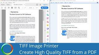 Create High Quality TIFF Images from a PDF File | TIFF Image Printer 12 | PEERNET