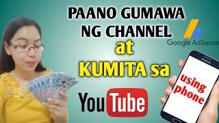 HOW TO CREATE YOUTUBE CHANNEL AT PAANO KUMITA NG MONTHLY DITO GAMIT ANG CELLPHONE