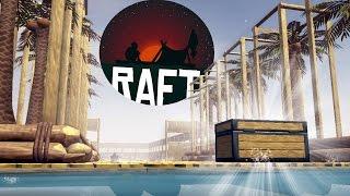 Raft - Game Update! - Death by Drowning!? - Raft House & Palm Tree Plantation - Raft Gameplay Part 3