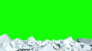 Green screen snow wall break