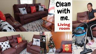 Not extreme yet motivational/Living room cleaning easy & quick house cleaning routine.