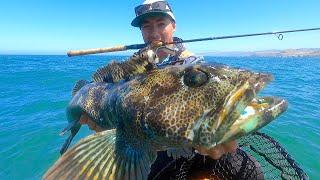 Minimalist Kayak Fishing - Light Tackle, BIG LINGCOD