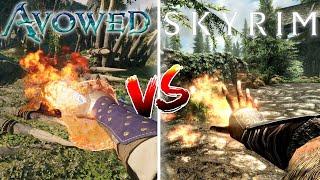 Avowed vs Skyrim - Direct Comparison