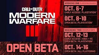 Modern Warfare 3 Beta Dates Revealed! (PS5/PS4, Xbox, PC) MW3 Beta Release Dates! Beta Redeem Codes