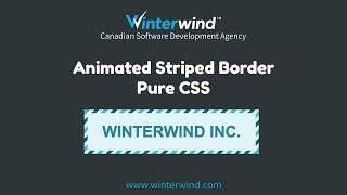 Animated Striped Border with CSS