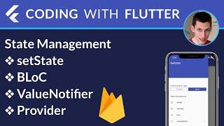 Flutter State Management: setState, BLoC, ValueNotifier, Provider