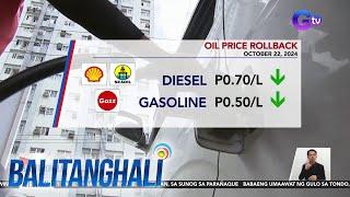 Oil price rollback (October 22, 2024) | Balitanghali