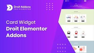 Card Widget | Droit Addons for Elementor