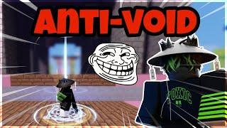 How To Troll *ANYONE* With Fake Anti-Void Hacks! | Roblox Bedawrs