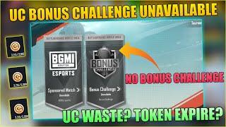 Bgmi Bonus Challenge Not Started Problem | Bonus challenge unavailable | Bgmi uc waste token expire?