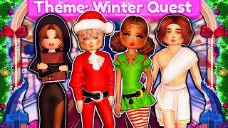 ONLY Dressing As WINTER QUEST Characters For EVERY ROUND! | ROBLOX Dress to Impress Lana Lore